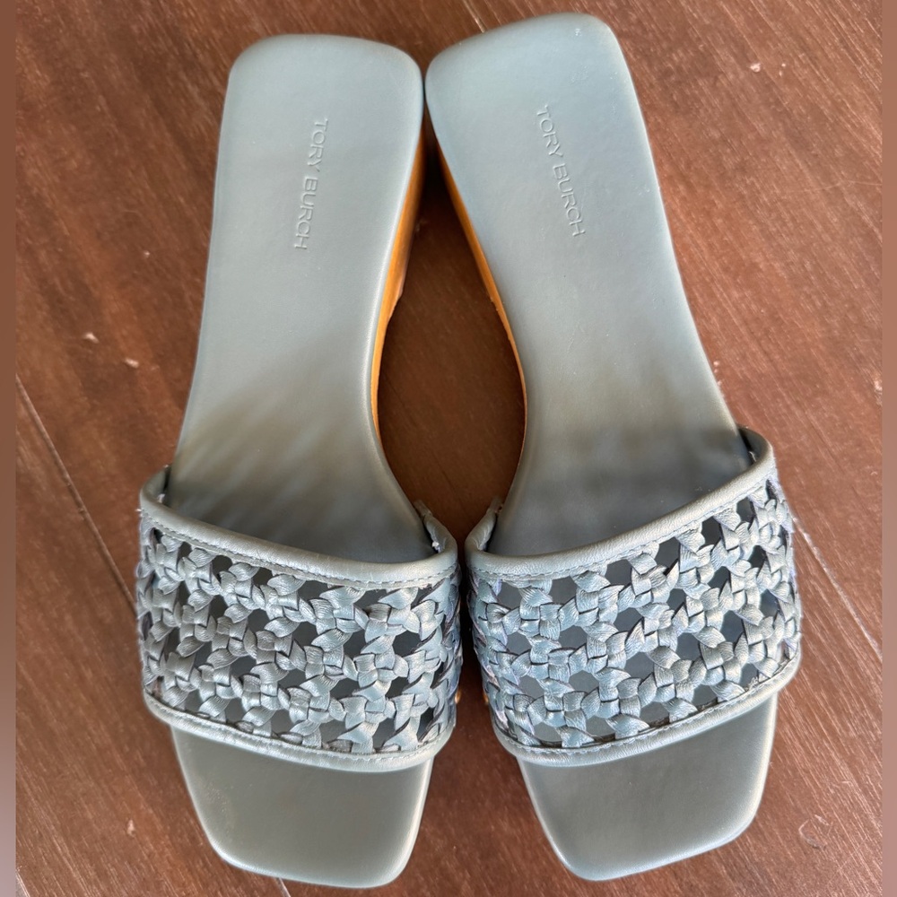 Tory Burch slide wedges